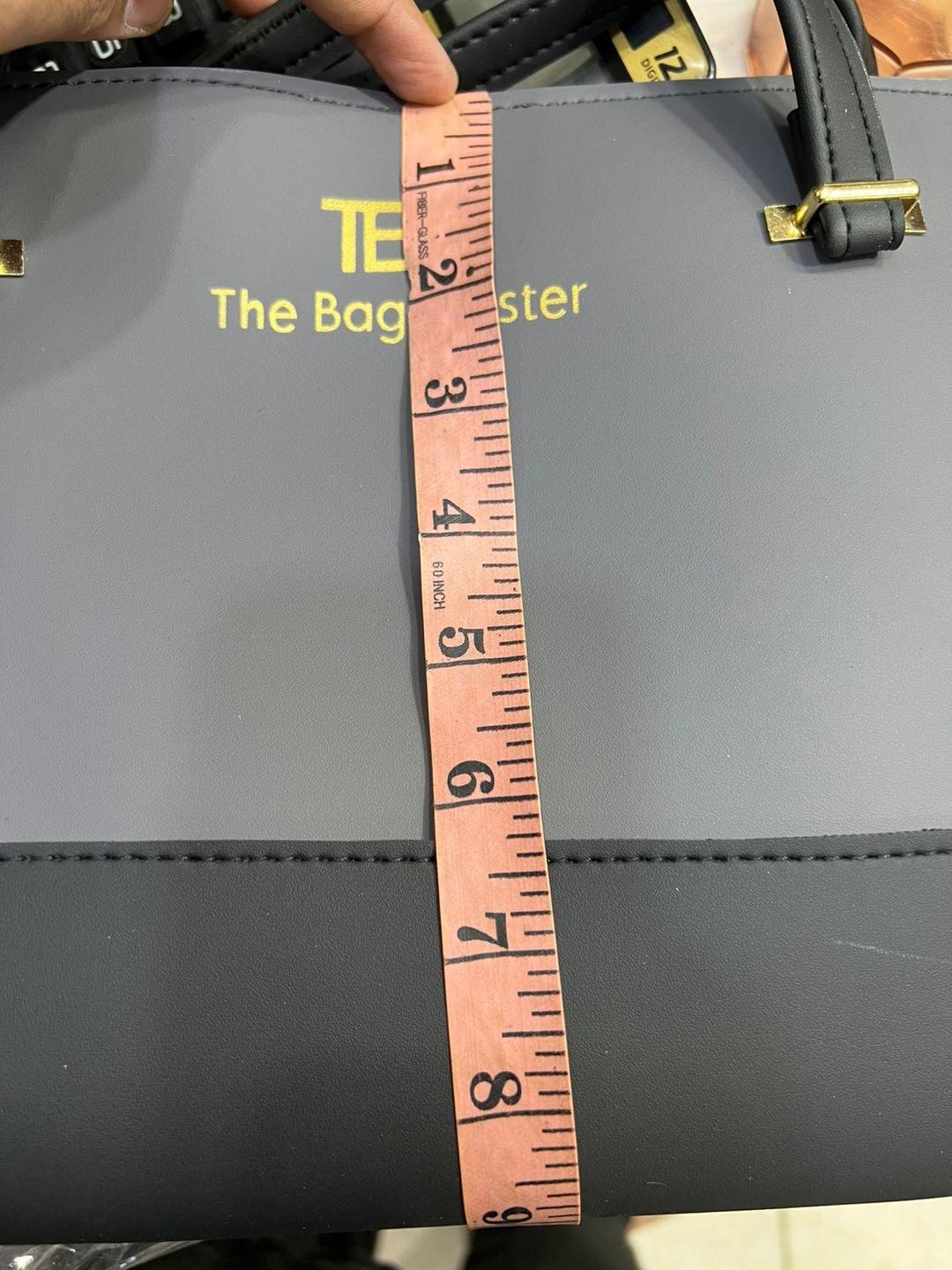 Girl's Rexine Plain Hand Bag Set - Image 4