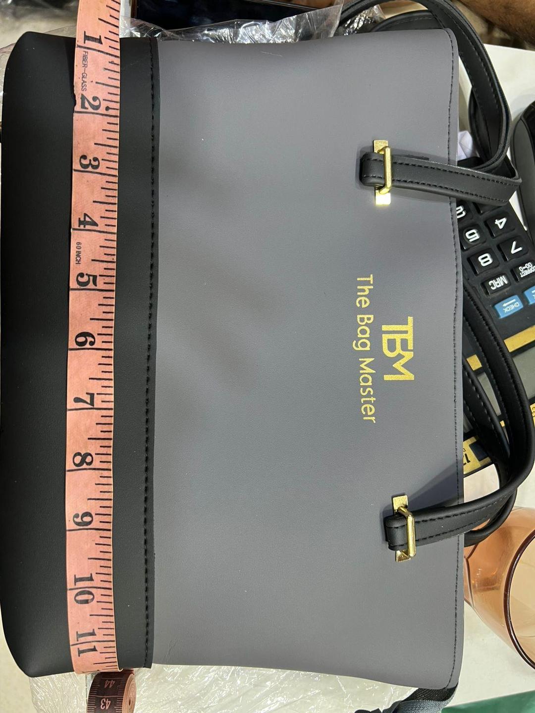 Girl's Rexine Plain Hand Bag Set - Image 3