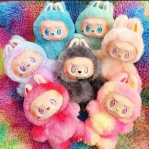 Double Sided Labubu Toy - Fun 1 Pcs Plush Toy for Baby