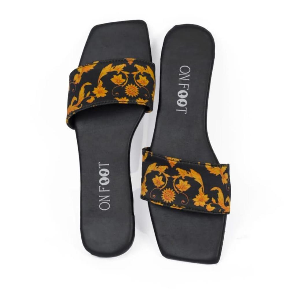 Women's Rexine Casual Flats - Black - Image 4